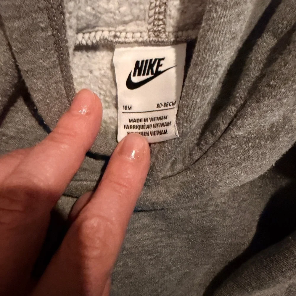 Nike Kids Heather Gray Hoodie